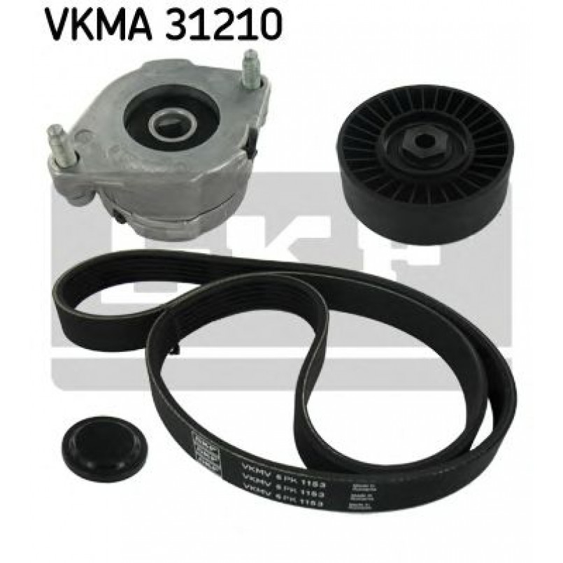 VKMA 31210 SKF Комплект доріжкового ремня (ролик, ремінь)